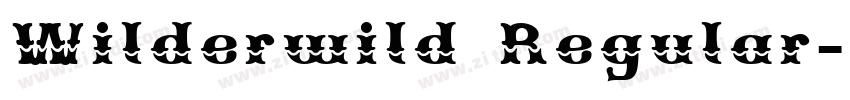 Wilderwild Regular字体转换